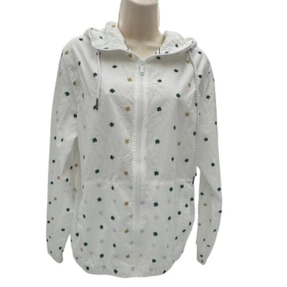 NWT Men's Denim & Flower Ricky Singh Shamrock Full Zip Hooded Irish Jacket SMALL - Picture 1 of 10